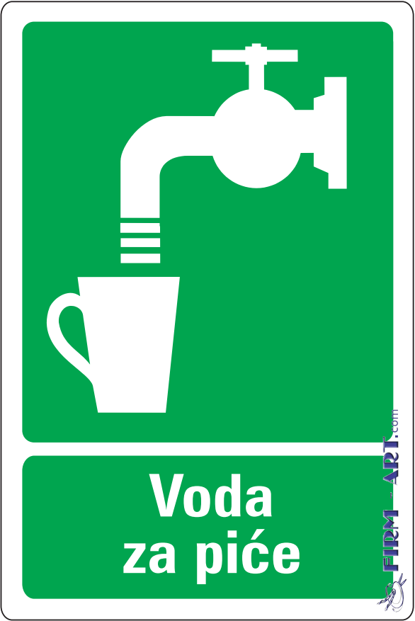 Znaci informacija - Voda za piće (Sito štampa firm-art.com) 